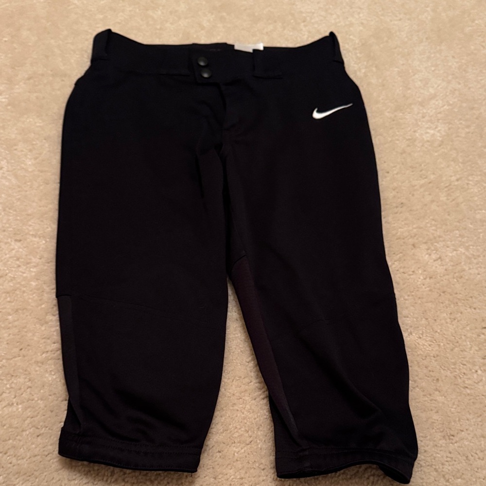 Nike Girls Softball Kids Black Casual Bottoms M